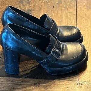 Somethin’ Else from Sketchers, Mary Jane 3 1/2” chunky vintage heel.